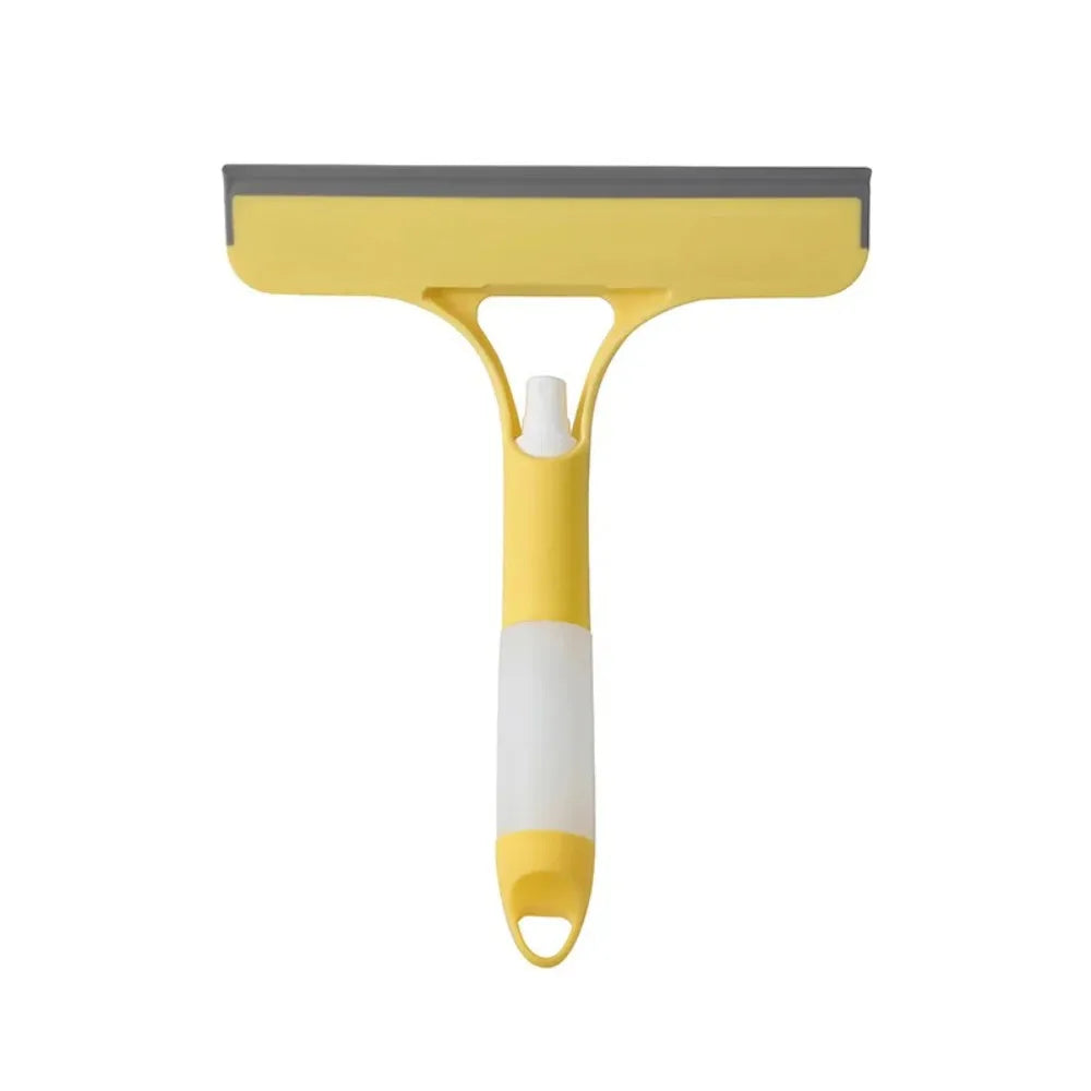 3 in 1 Car Glass Cleaning Wiper Microfiber Scrub with Spray Bottle Spray Type Cleaning Brush Squeegee 3 in 1 Function