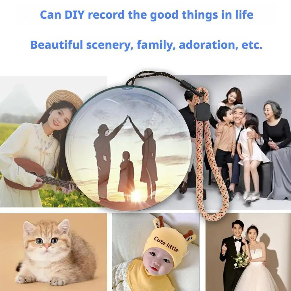 Memo orb 3D Crystal Ball Video Player Customized LED Memory Gift Ball with Electronic Audio Display Rotating Photo Video Showcase