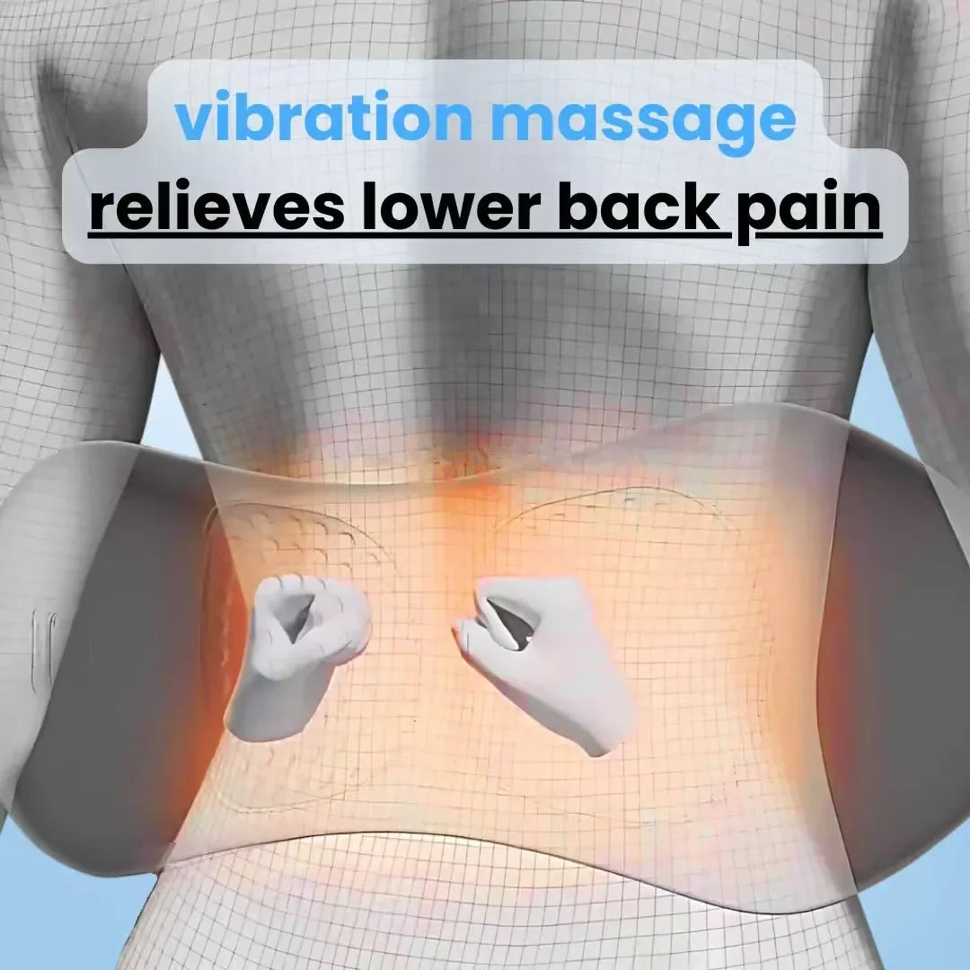 Okayso 3-in-1 Back Massager Waist Pillow Bed Sleeping Waist Protection Pad Electric Massage Lying Flat Waist Pain Waist Massager