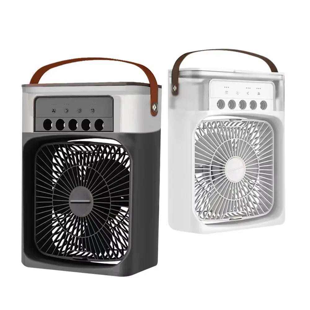 Portable 3 In 1 Fan AIr Conditioner Household Small Air Cooler LED Night Lights Humidifier Air Adjustment Home Fans Dropshipping